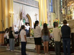 Rozpoczęcie przygotowania do I Komunii Świętej i poświęcenie darów dzieci komunijnych, 21.09.2025